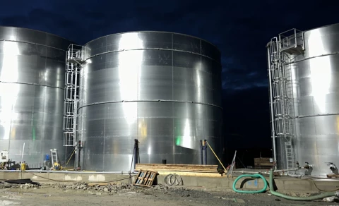 Réservoir incendie en Allemagne